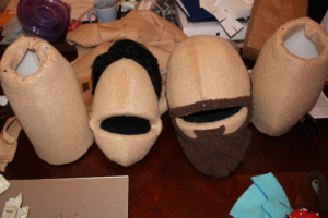 Antron fleece, Puppet heads, patterns, custom people puppets