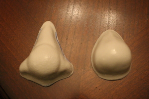 Vacuum formed noses for the puppets.